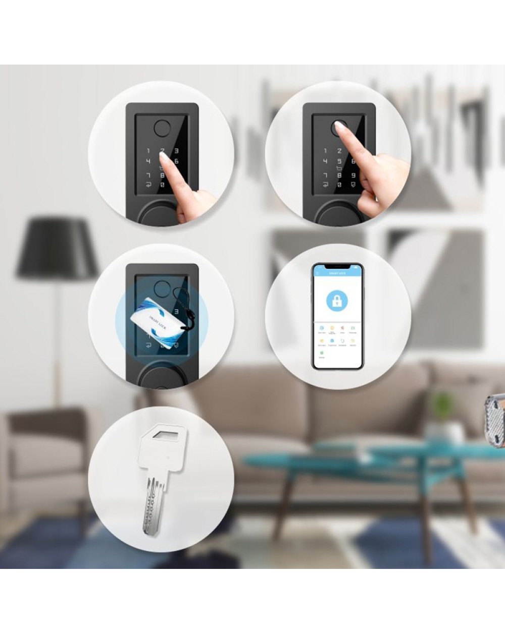 Simple tamper-proof electronic door lock