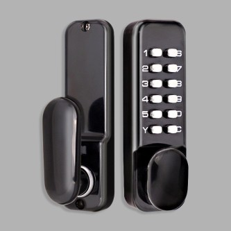 Rotating handle mechanical combination lock