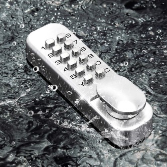 Rotating handle mechanical combination lock