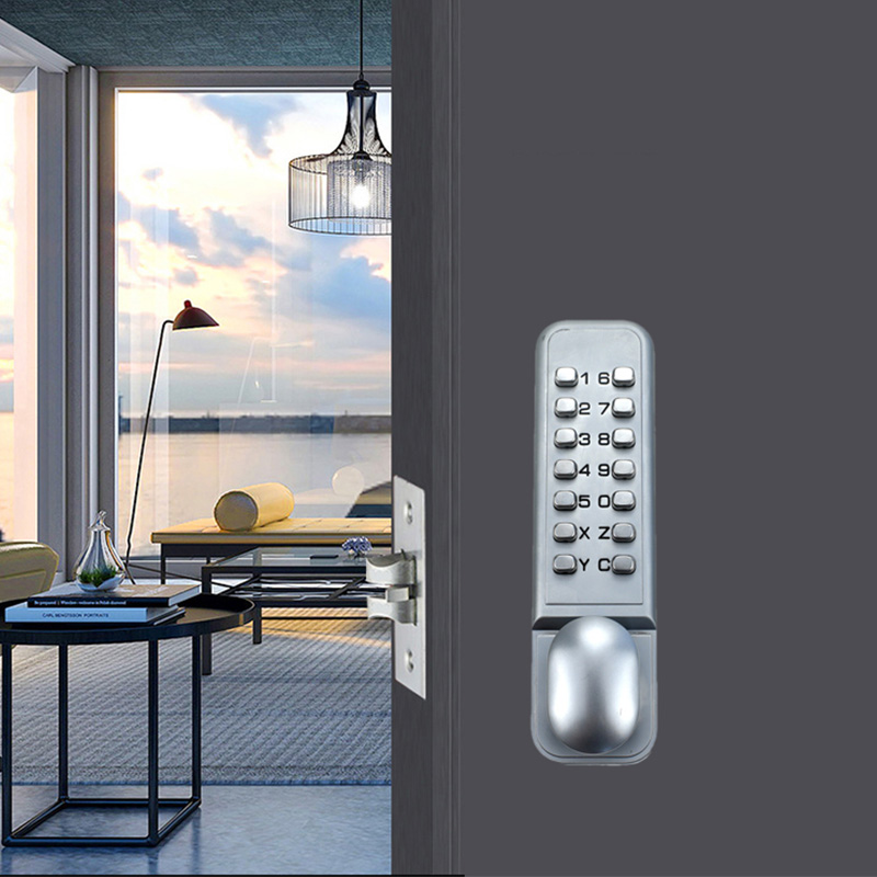 Rotating handle mechanical combination lock