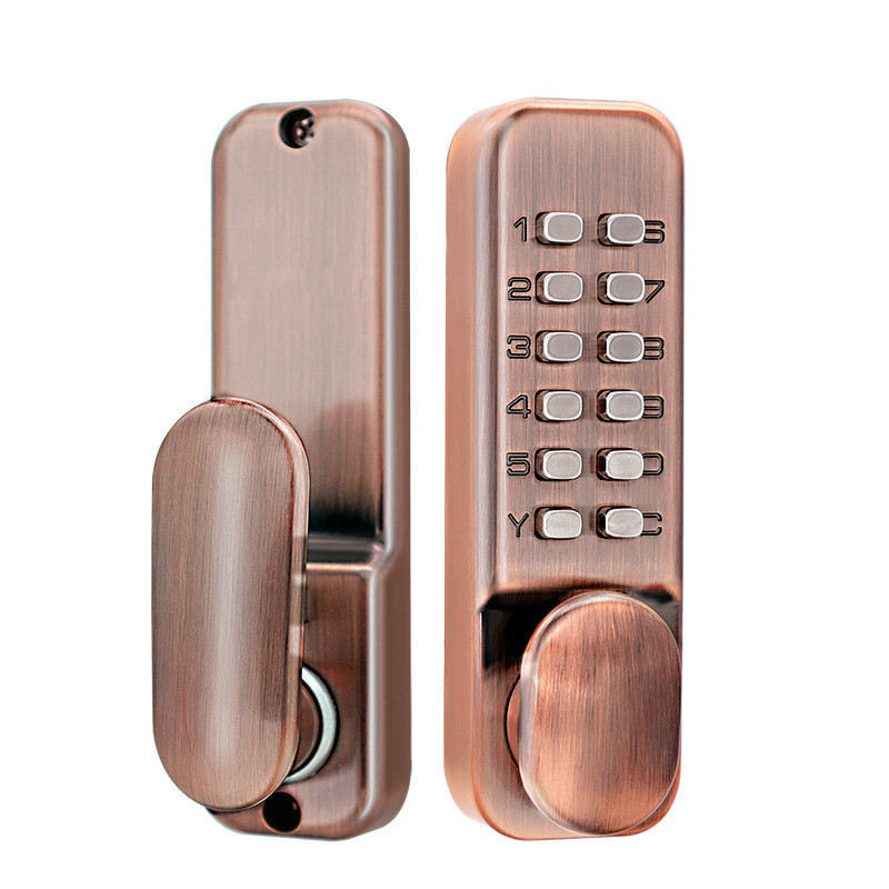 Rotating handle mechanical combination lock