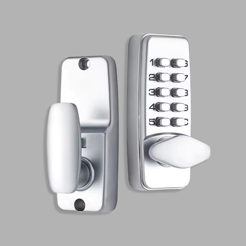 Silver waterproof mechanical combination lock