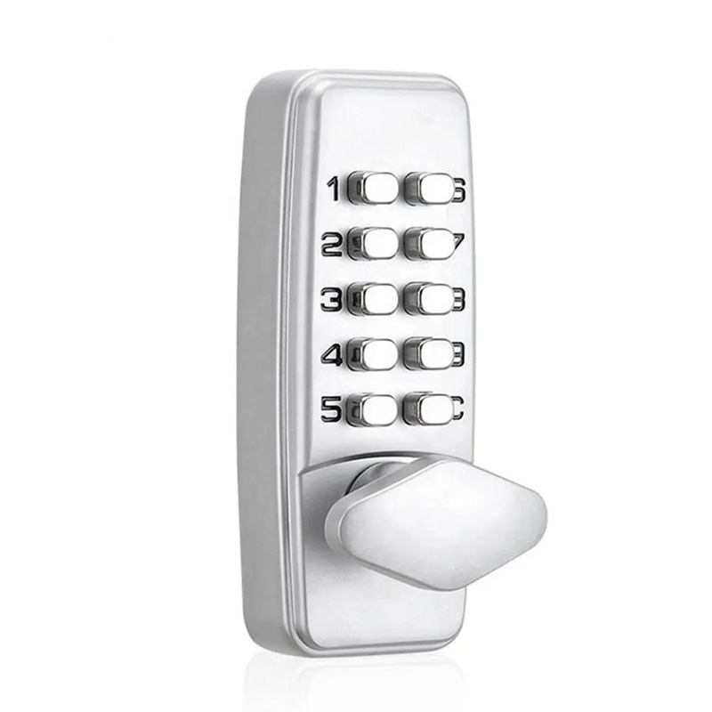 Silver waterproof mechanical combination lock