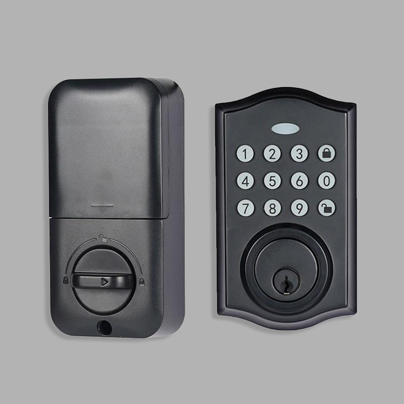 Black automatic locking mechanical combination lock