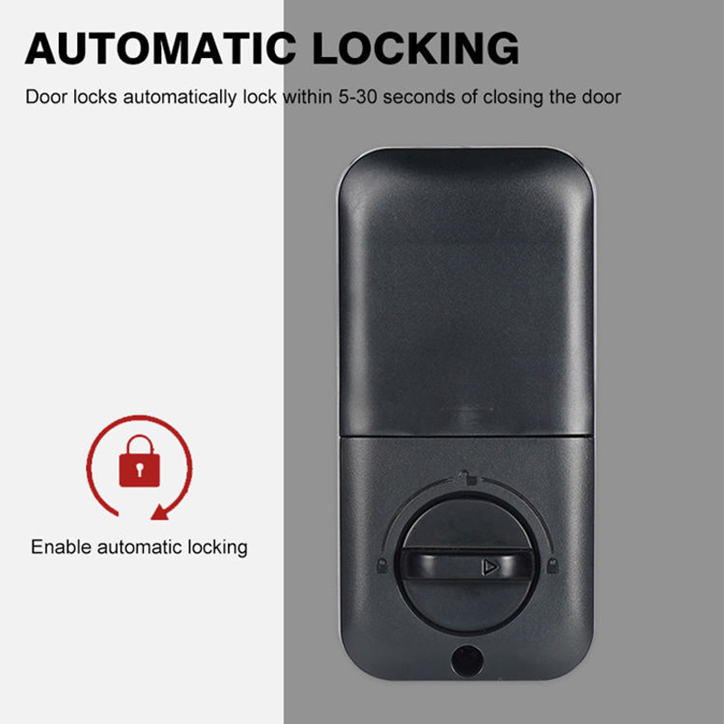 Black automatic locking mechanical combination lock