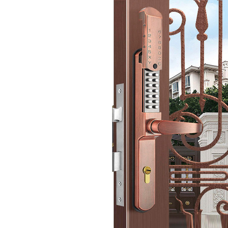 Villa iron gate mechanical combination lock