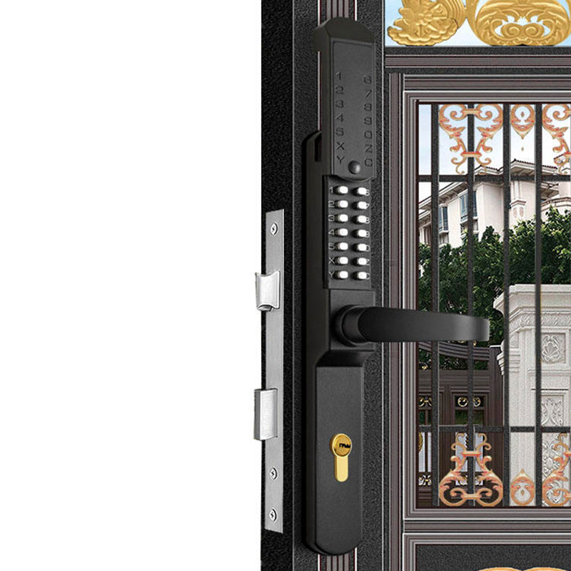 Villa iron gate mechanical combination lock