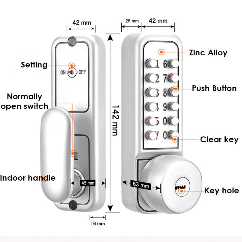 Classic and durable mechanical combination lock