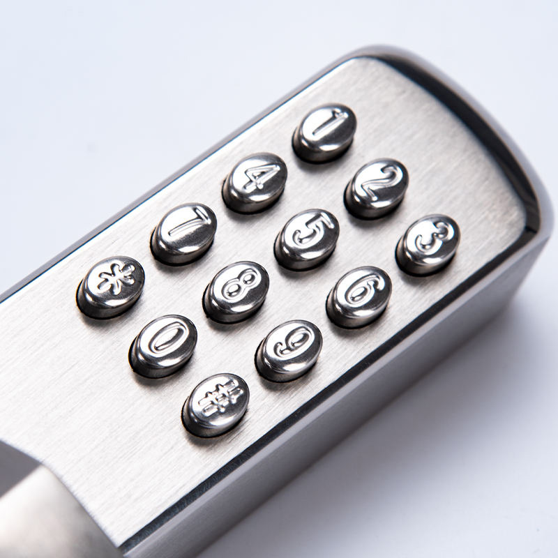 Stainless steel single-sided mechanical combination lock