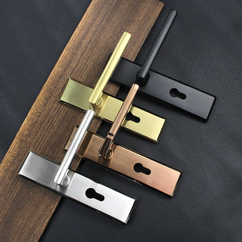 Square panel modern mechanical door lock