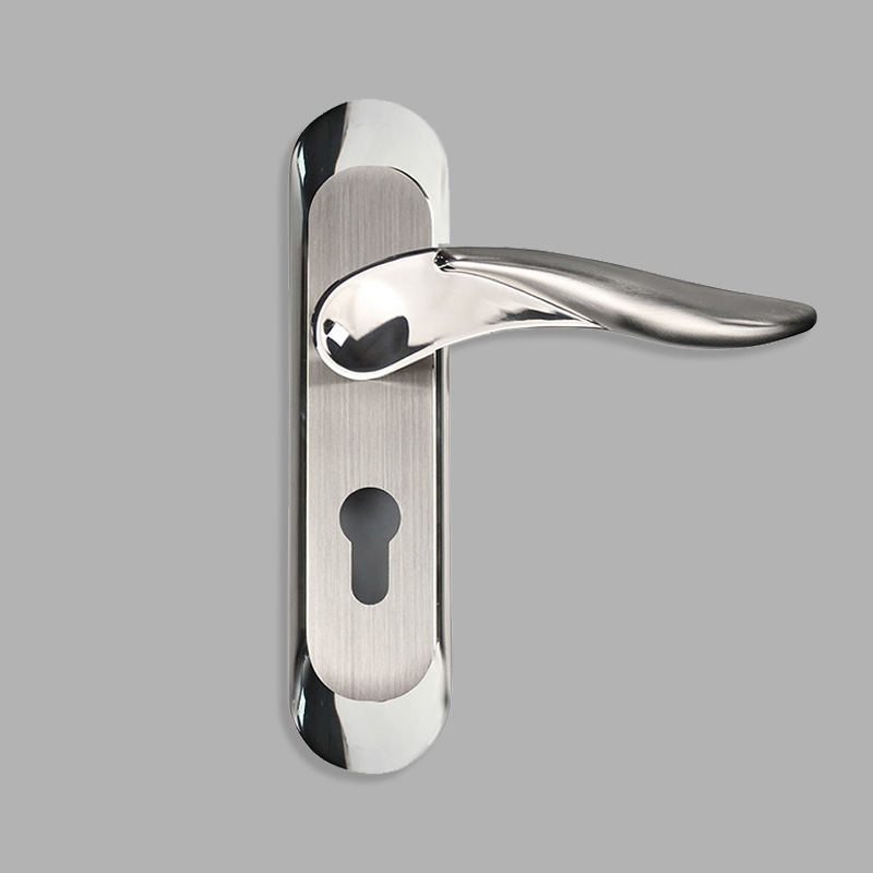 Polished panel modern mechanical door lock