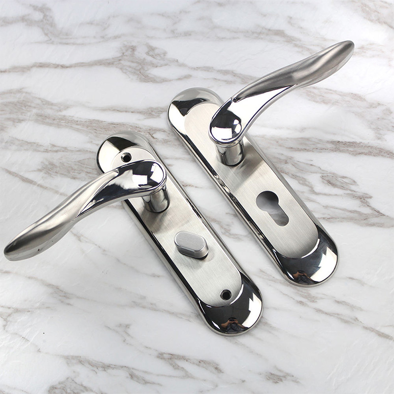 Polished panel modern mechanical door lock