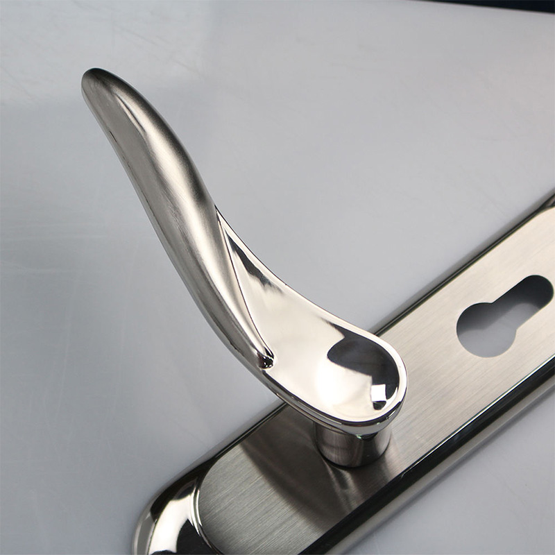 Polished panel modern mechanical door lock