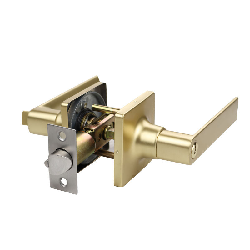 Solid square modern mechanical door lock