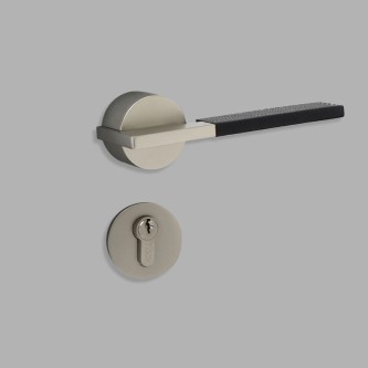 Luxury leather handle modern mechanical door lock