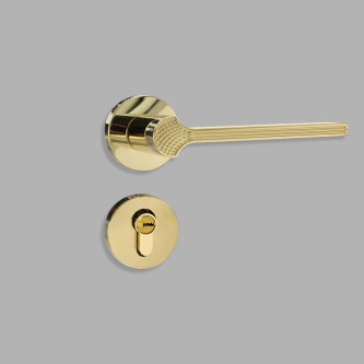 Luxury gold modern mechanical door lock