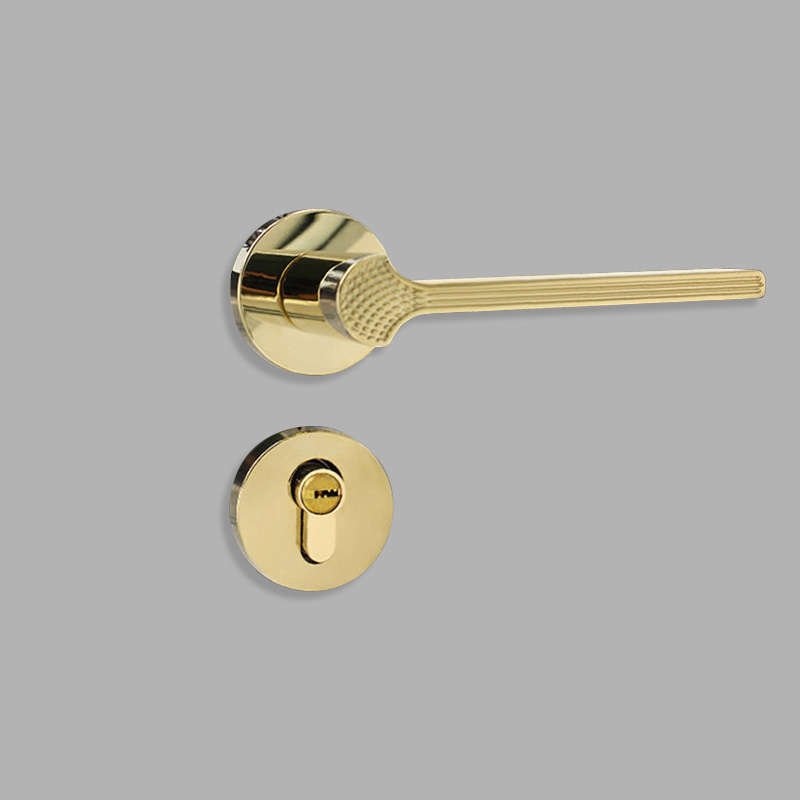 Luxury gold modern mechanical door lock