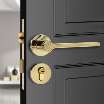 Luxury gold modern mechanical door lock