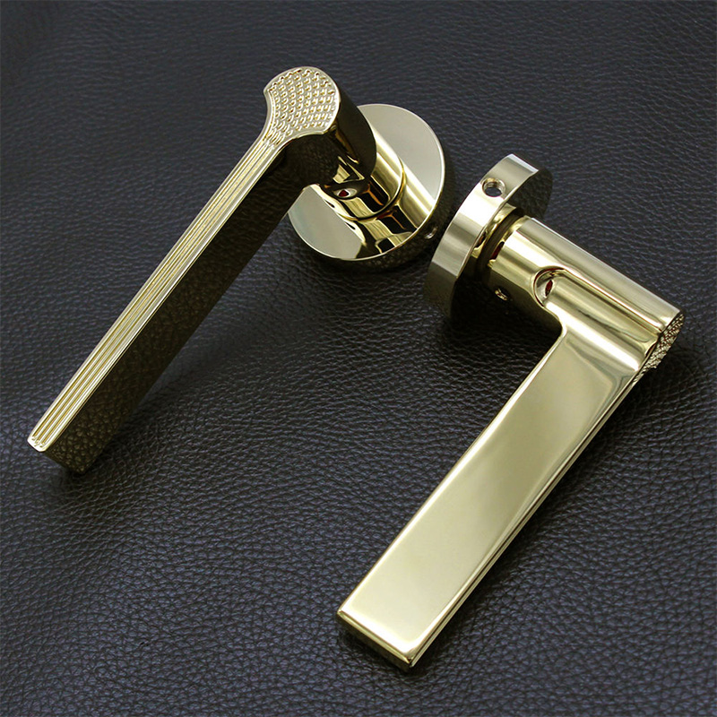 Luxury gold modern mechanical door lock