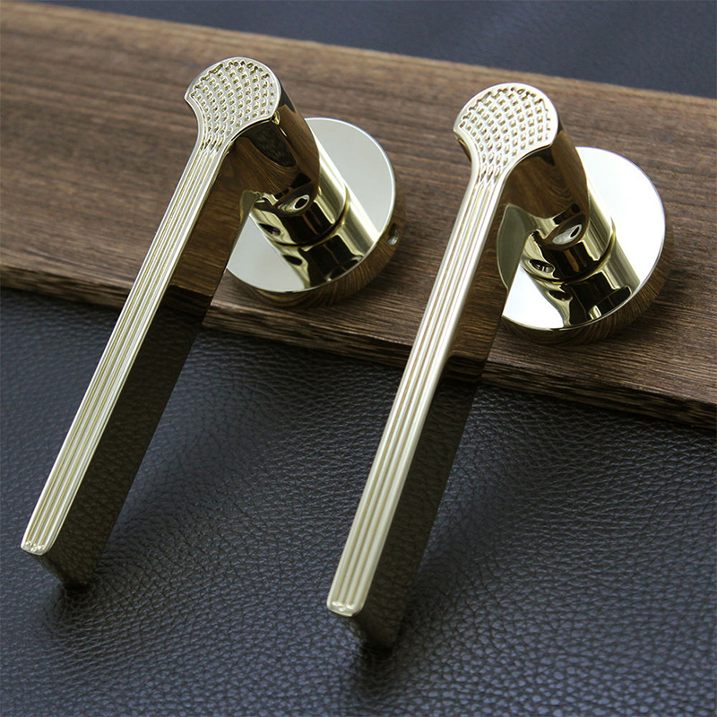 Luxury gold modern mechanical door lock