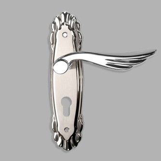 Wing-shaped handle modern mechanical door lock