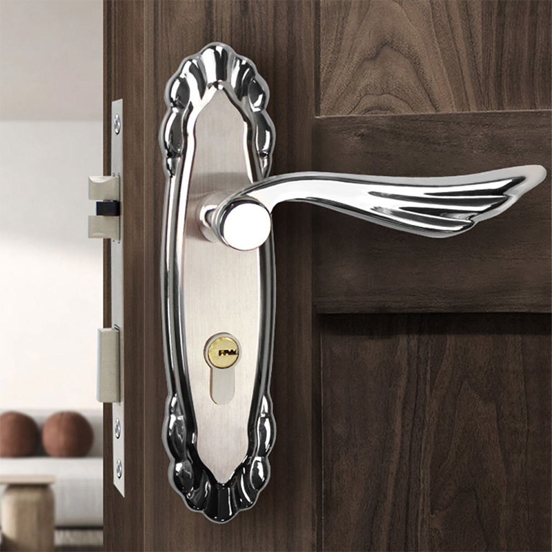 Wing-shaped handle modern mechanical door lock