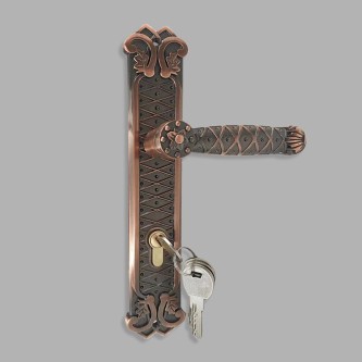 Aluminum household vintage mechanical door lock