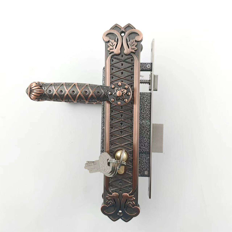 Aluminum household vintage mechanical door lock