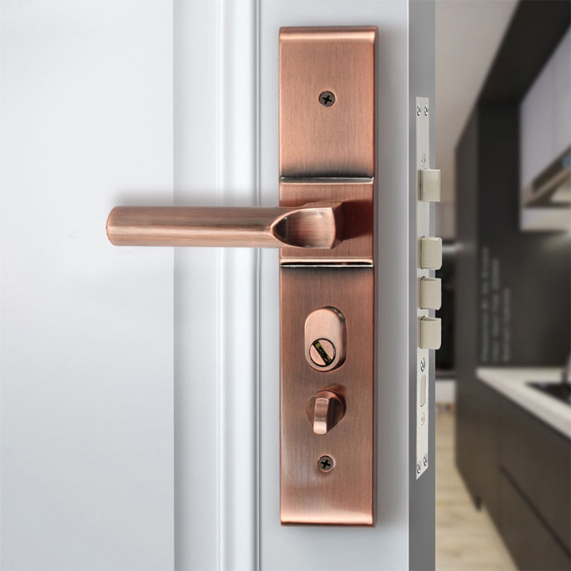 Stainless steel anti-theft vintage mechanical door lock