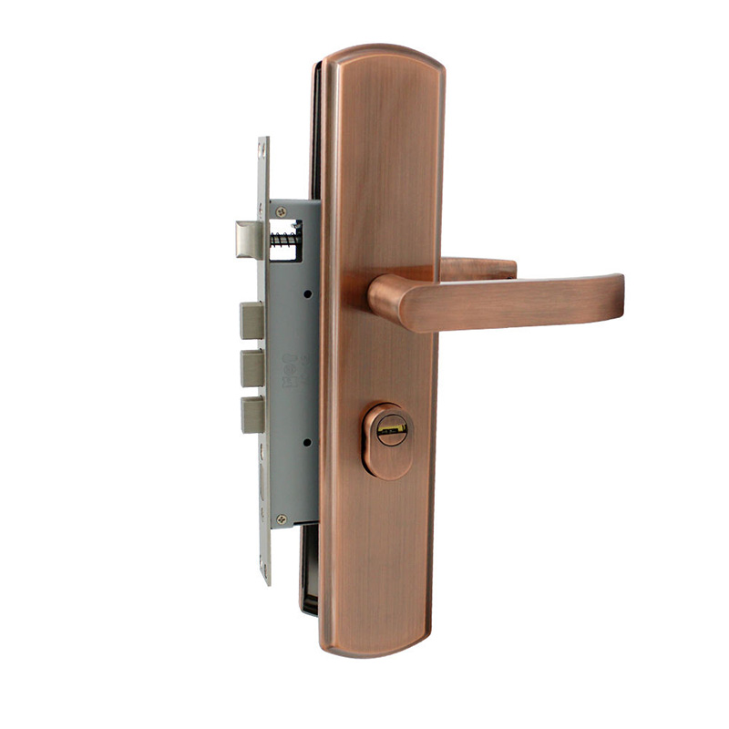 High-security retro mechanical door lock