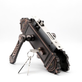 High-quality zinc alloy vintage mechanical door lock