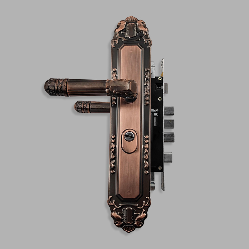 Anti-theft household vintage mechanical door lock