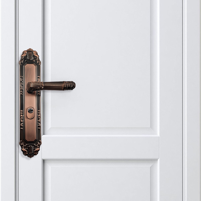 Anti-theft household vintage mechanical door lock