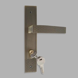 Durable aluminum alloy vintage mechanical door lock