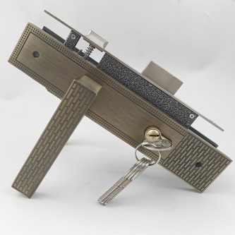 Durable aluminum alloy vintage mechanical door lock