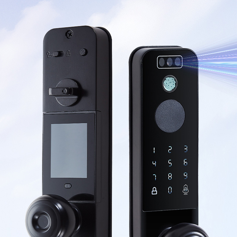 Black durable mobile phone unlocks smart door lock