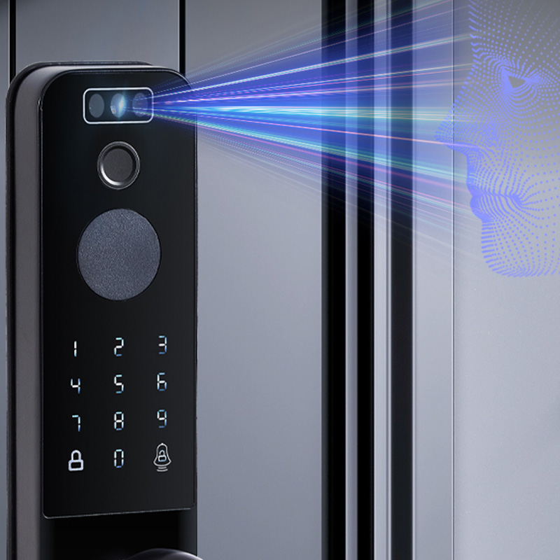 Black durable mobile phone unlocks smart door lock