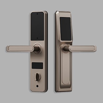 Home electric mobile phone unlocking smart door lock
