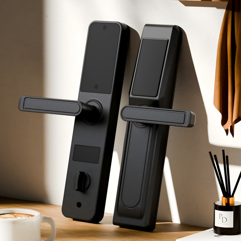 Home electric mobile phone unlocking smart door lock