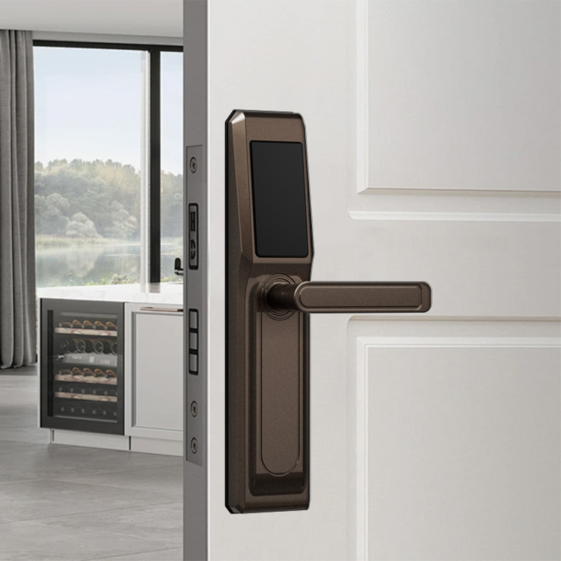 Home electric mobile phone unlocking smart door lock
