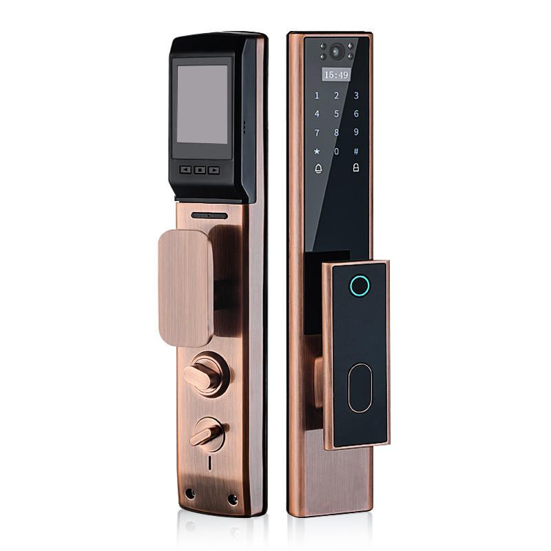 Home security mobile phone unlock smart door lock