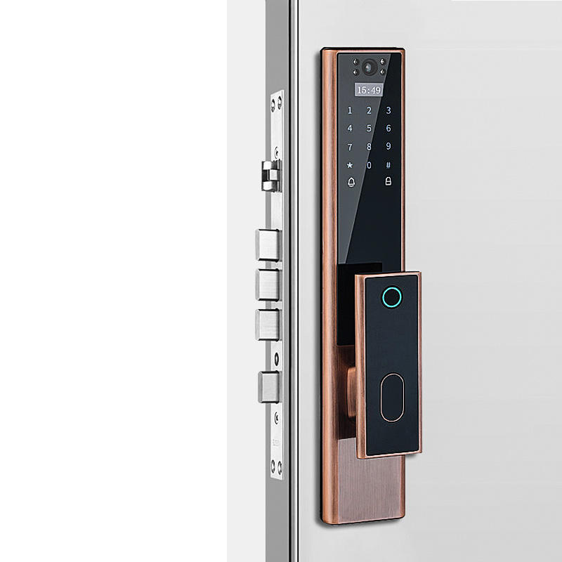 Home security mobile phone unlock smart door lock