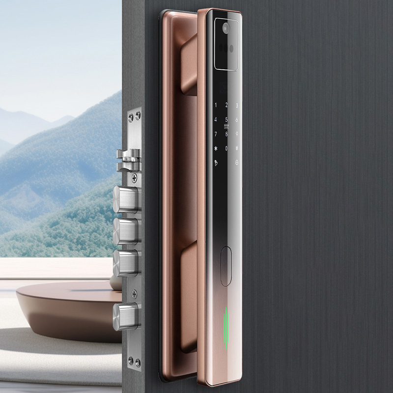 Real-time visual unlocking smart door lock