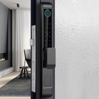 Narrow-bezel smartphone unlocking smart door lock