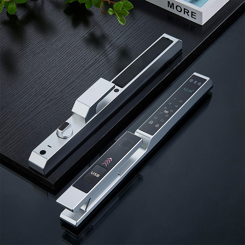 Minimalist narrow-frame face recognition smart door lock