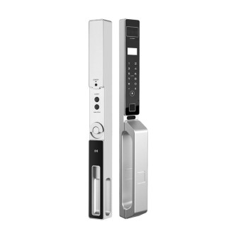 Narrow-bezel automatic face recognition smart door lock